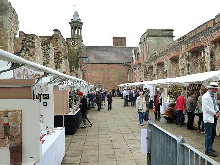 Stalls in the abbey ruins