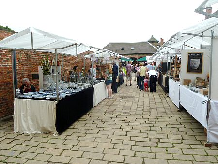 Stalls in the courtyard