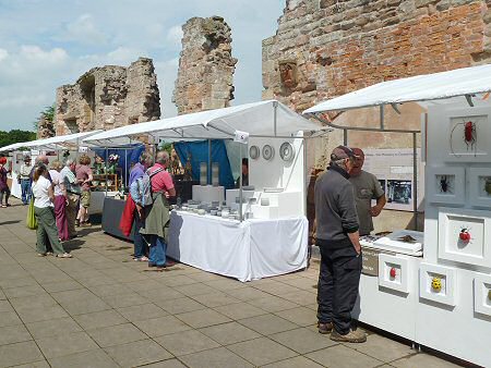 Stalls in the abbey ruins