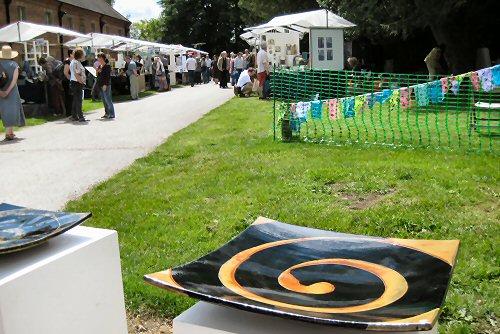 Potter Stalls with Francoise Dufayard plate in foreground