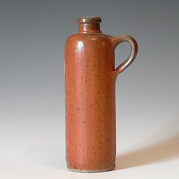 Stefan Bang, salt glazed liqueur bottle