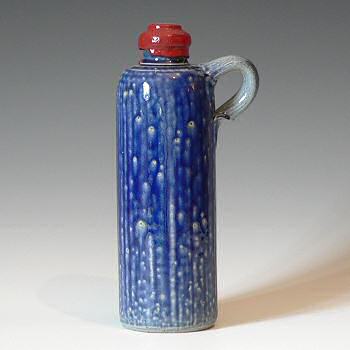 Stefan Bang, salt glazed liqueur bottle