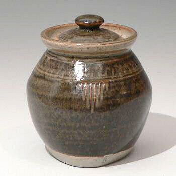 Stoneware Storage Jar