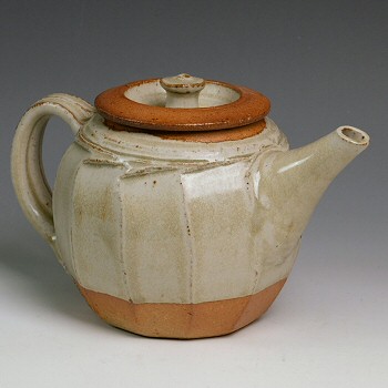 Richard Batterham - Large celadon teapot