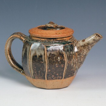 Richard Batterham - Small celadon teapot