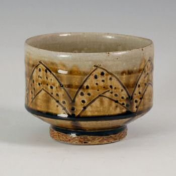 Ash glazed chawan