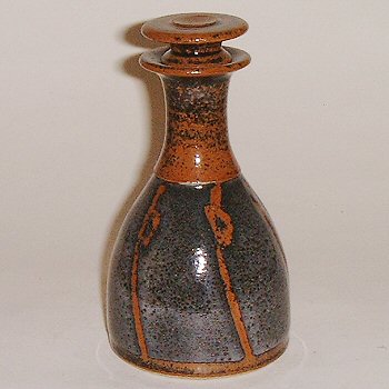 Stoneware oil bottle