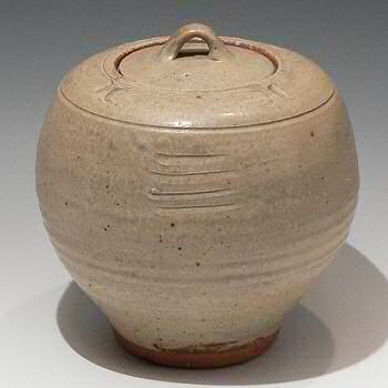 Bernard Leach early lidded jar