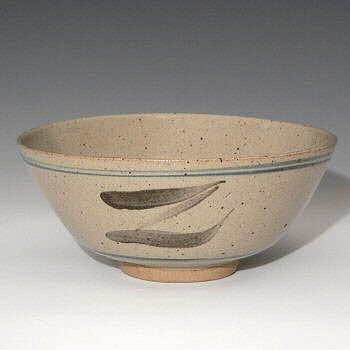 Large Bernard Leach decorated Z bowl