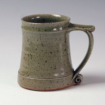 Celadon glazed tankard