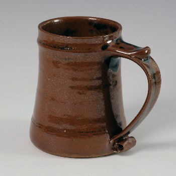 Leach Pottery - Tenmoku glaze tankard