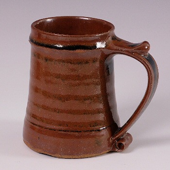 Tenmoku glazed tankard