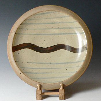 Leach Pottery - Large waves plate