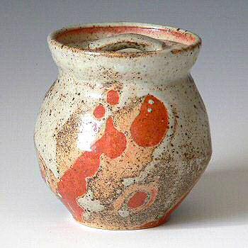 Stoneware lidded jar