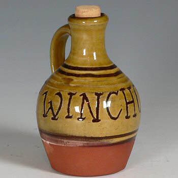 Small flagon, first slipware firing 2014 - Matt Grimmitt