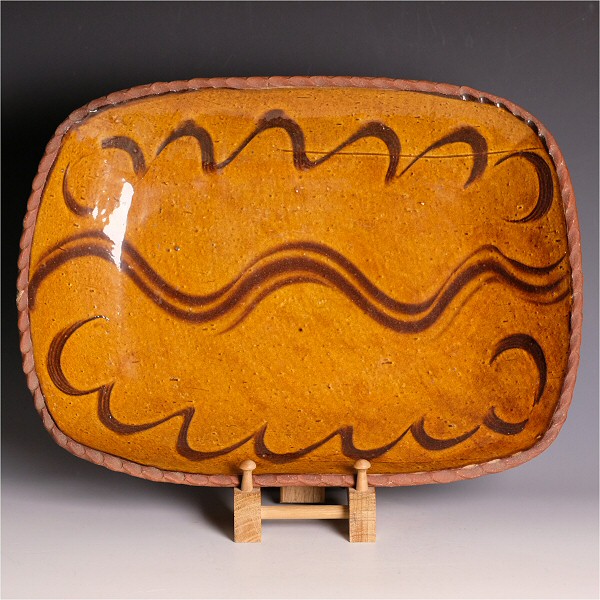 David Leach slipware dish