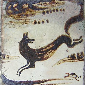 Bernard Leach tile - Deer?