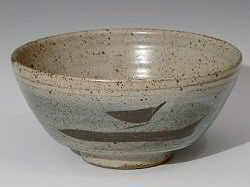 Large decorated porringer