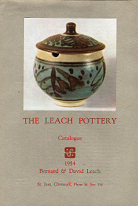 Leach Pottery - 1954 standardware catalogue