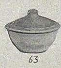 Lidded butter pot