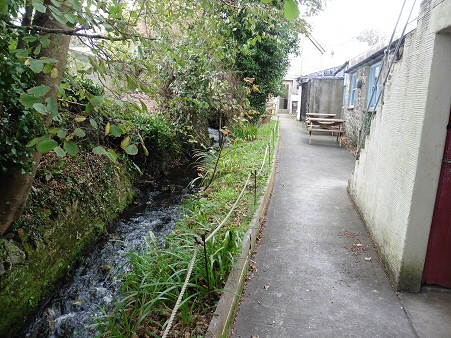 Stennack steam at the rear of the pottery buildings