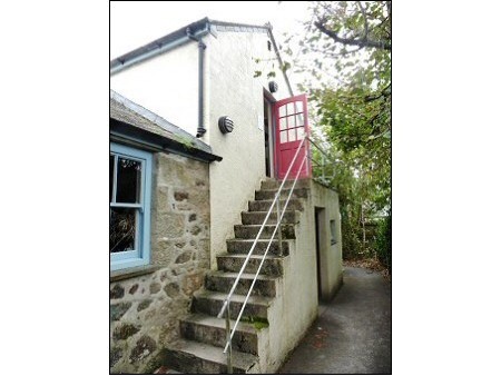 Steps to the upper studio (Bernard Leach's studio)