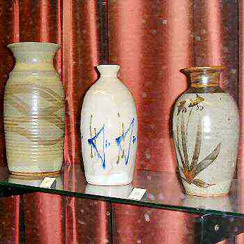 Vases from Bradford Pottery, Francoise Vallieto and Branscombe Pottery
