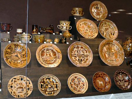 Magnificent old Staffordshire slipware chargers
