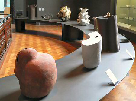Large scale pots in the Contemporary Ceramics gallery