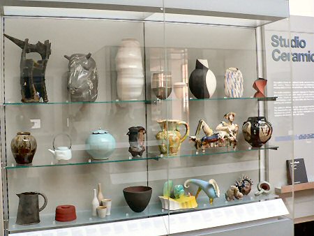 Late 20C pots in the Twentieth Century Ceramics gallery