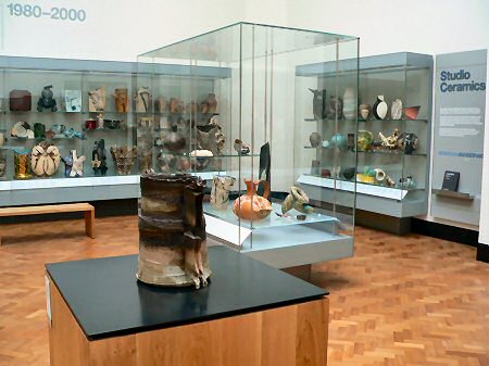 View across the Twentieth Century Ceramics gallery