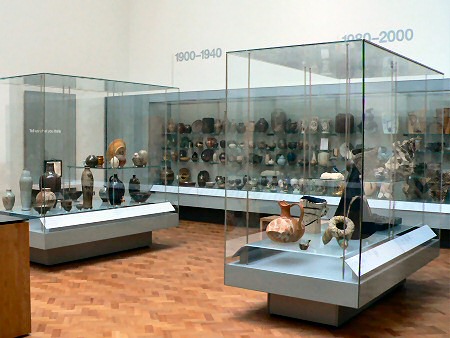 View across the Twentieth Century Ceramics gallery