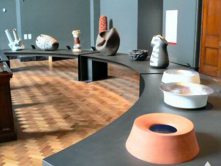 Large scale pots in the Contemporary Ceramics gallery