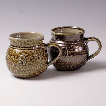 Pair of John Webb mugs