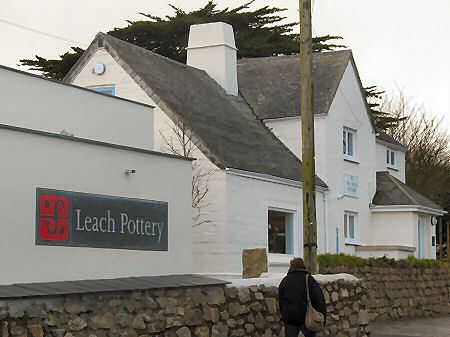 Left to right, new reception building, exhibition cube and pottery cottage