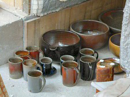 Some pots from the firing