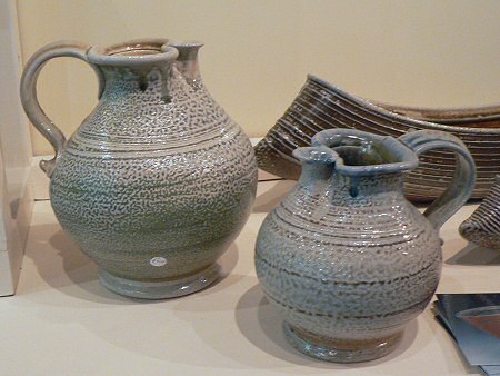Pots for sale in the showroom