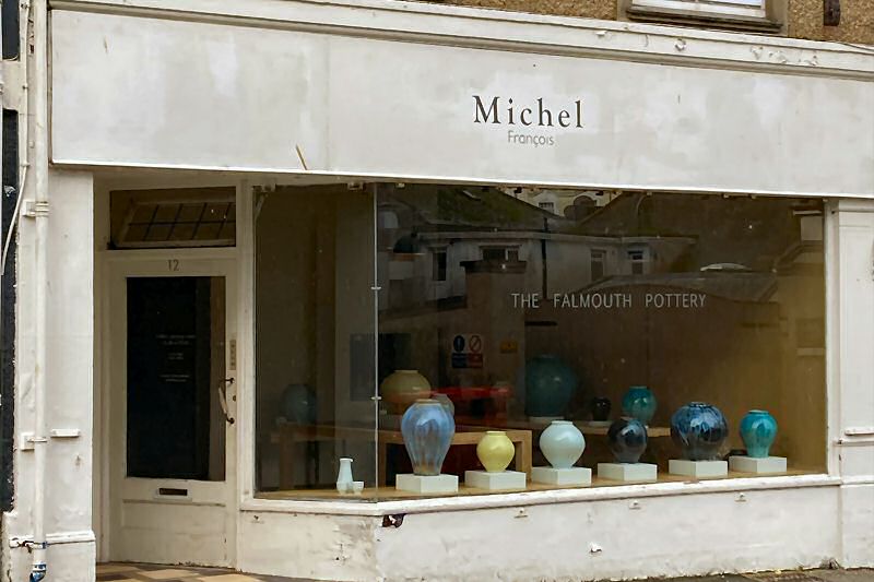 The Michel François pottery and showroom in Falmouth