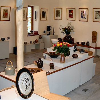 The new showroom at Muchelney Pottery