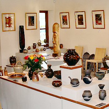 The new showroom at Muchelney Pottery