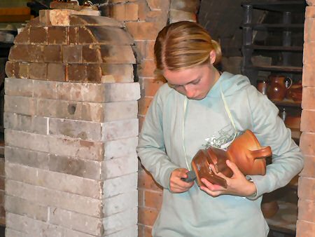 Pots straight from the kiln