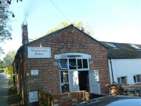 Winchcombe Pottery firing in progress